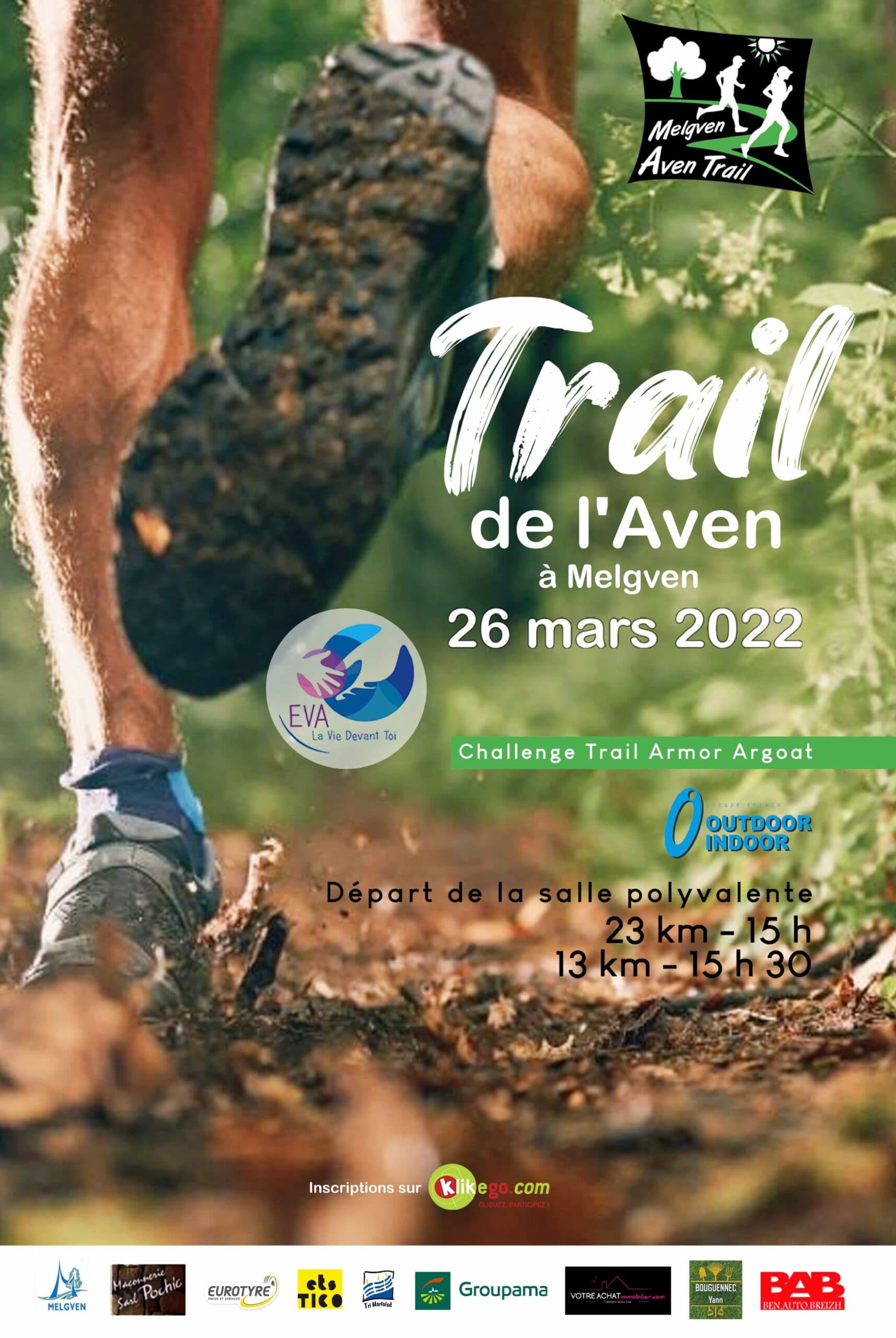 Affiche et dépliant du Melgven Aven Trail